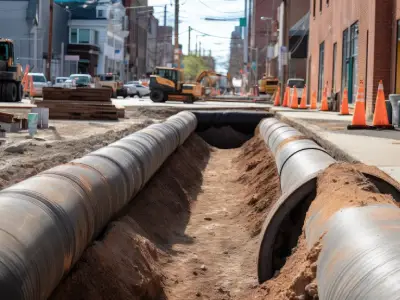 Sewer Line Replacing Work
